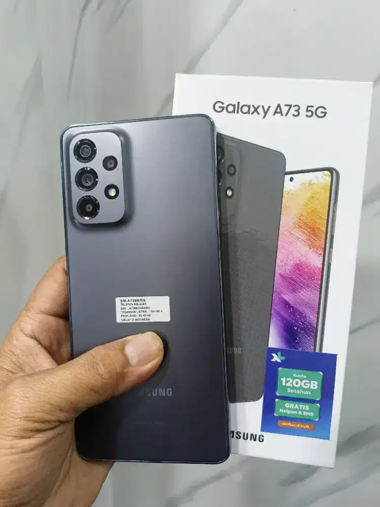 Samsung A73 5g 8/256 ori mulus fullset