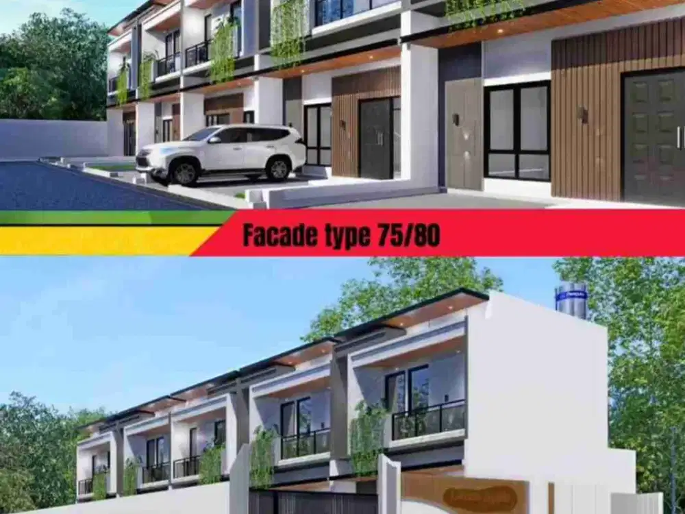 RUMAH TERMURAH 2 LANTAI, LUAS TANAH 80m, LOKASI SANGAT STRATEGIS