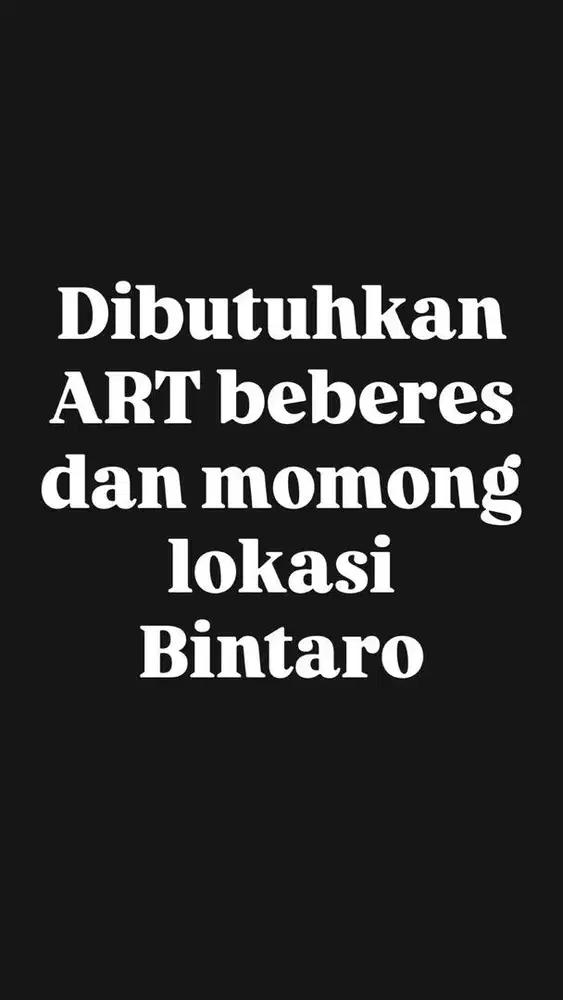 ART MONG BEBERES - BAGI YANG NIAT KERJA