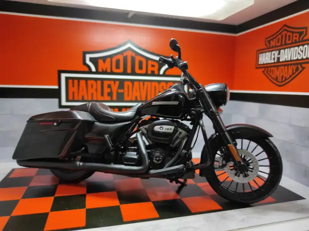 Diecat miniatur harley davidson Hitam