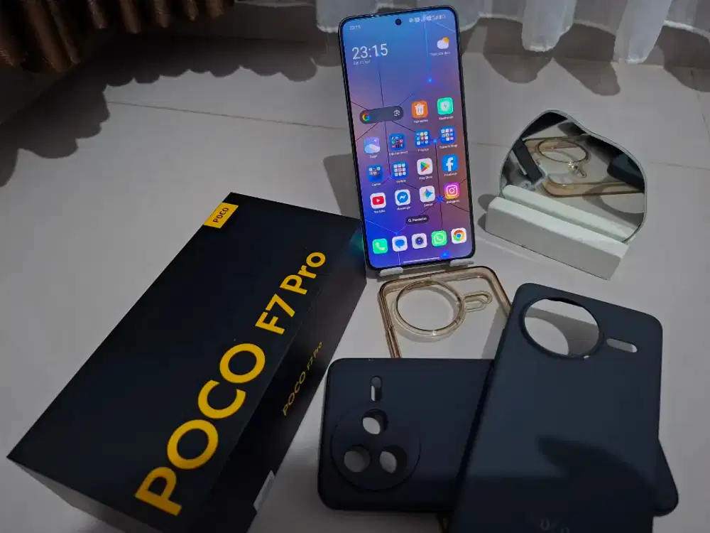 POCO F7 Pro 12/512 Hitam - Fullset Like New Garansi On
