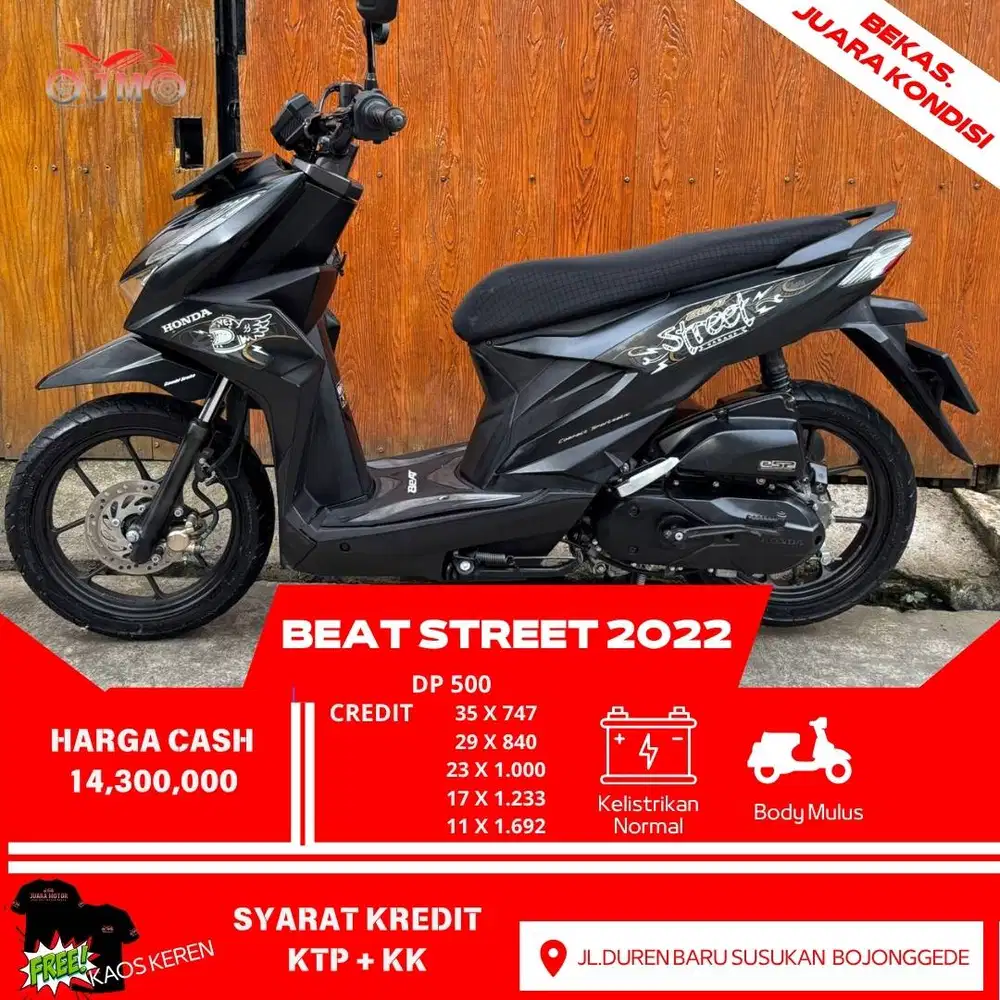 BEAT STREET 2022 DP MULAI 500 RB ANGSURAN RINGAN PROSES MUDAH