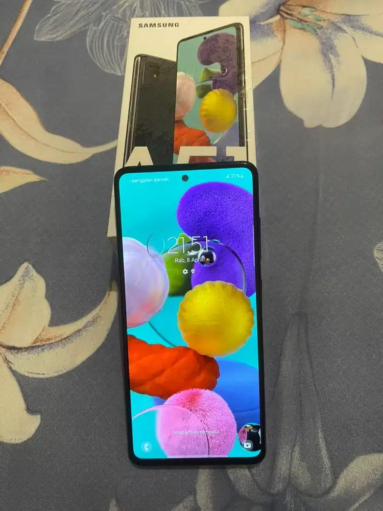 Galaxy A51 ram 6/128gb mulus ex grs resmi Sein siap pakai Harga Pas