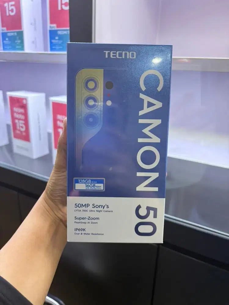 Tecno camon 50 Ram 8/128gb baru garansi resmi nasional