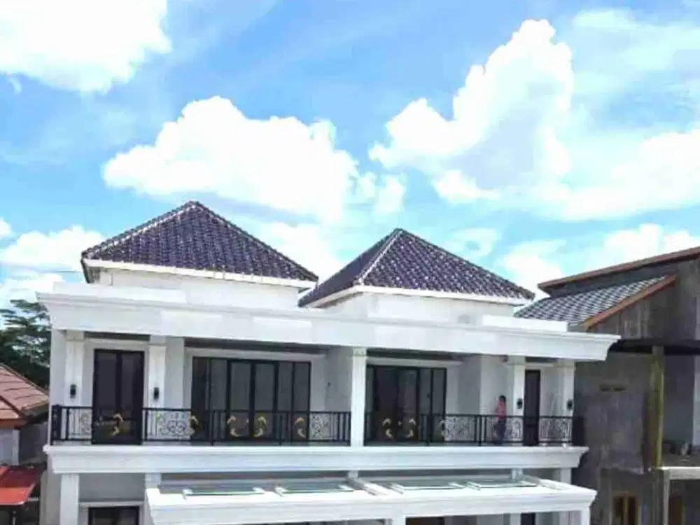 Rumah Mewah Cluster 2 Lantai Furnish Bangunan Kokoh dekat Bandara