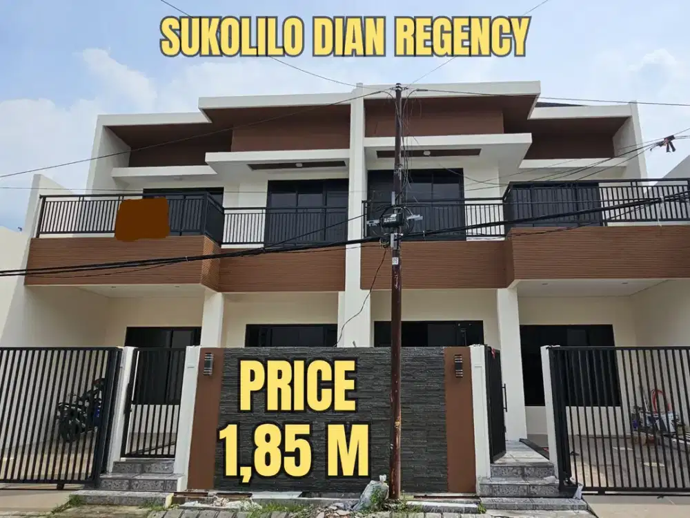 ‼️READY 2 UNIT BARU GRESS‼️ RUMAH SUKOLILO DIAN REGENCY KEPUTIH DEKAT KAMPUS ITS DAN HANG TUAH. SURABAYA TIMUR