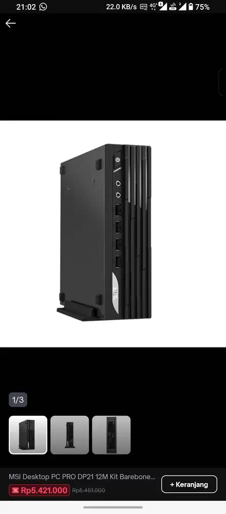 MSI PRO DP21 i3 gen 12