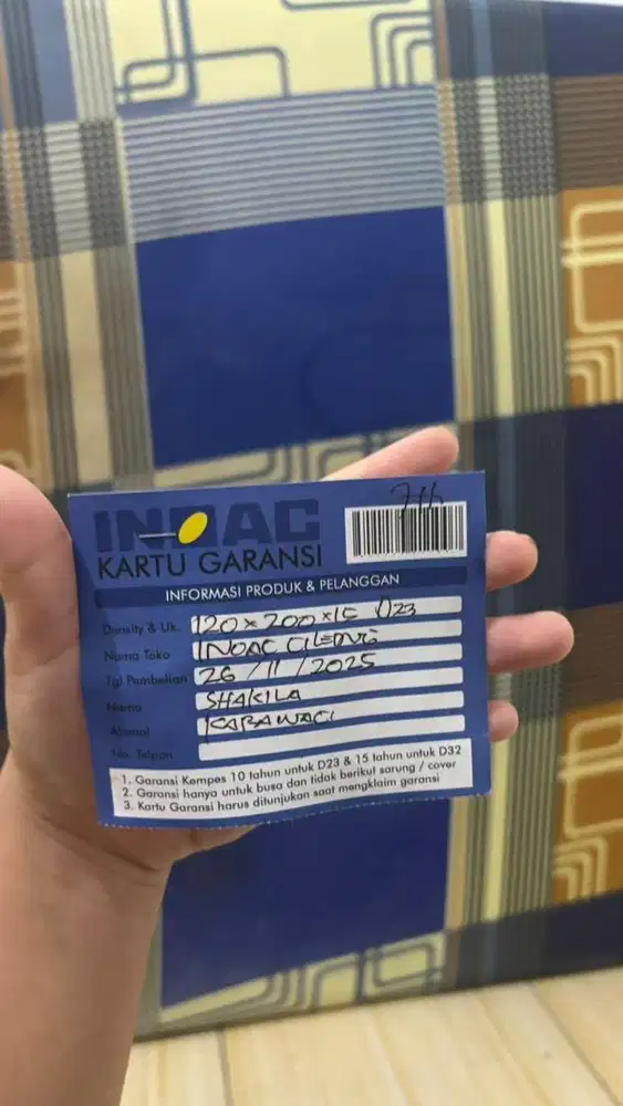 Kasur inoac ukuran 120