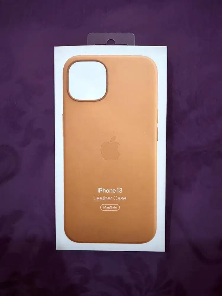 iPhone 13 Original Leather Case - Golden Brown