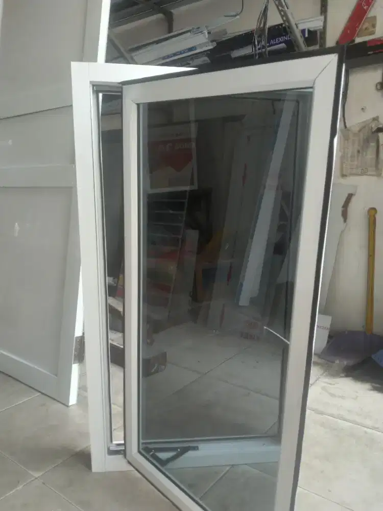 Kusen aluminium jendela T130cm L65cm hrg plus pasang 950.000/unit