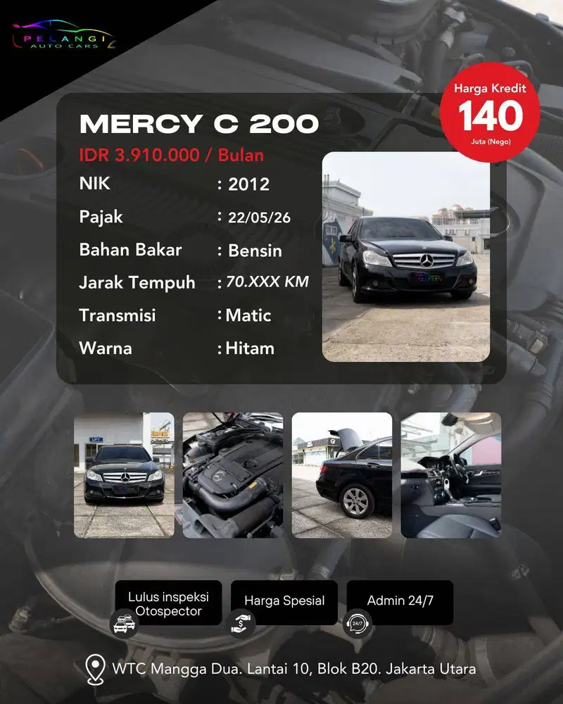 FOR SALE: Mercy C 200 Facelift CGI Classic 2012 (AT)