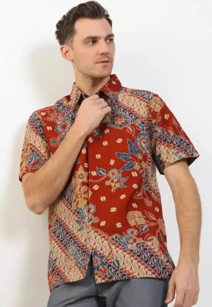 Kameja pendek batik sz L