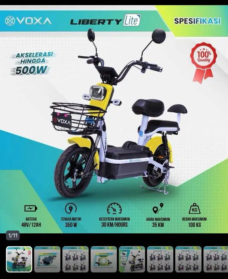 Sepeda Listrik merk VOXA tipe Liberty Lite (NEW)