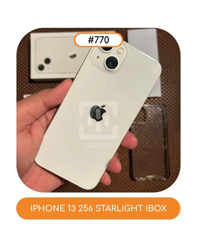 #770 Iphone 13 Starlight 256 Ibox BH 70%