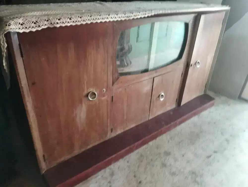 buffet tv jati tua panjang 158cm