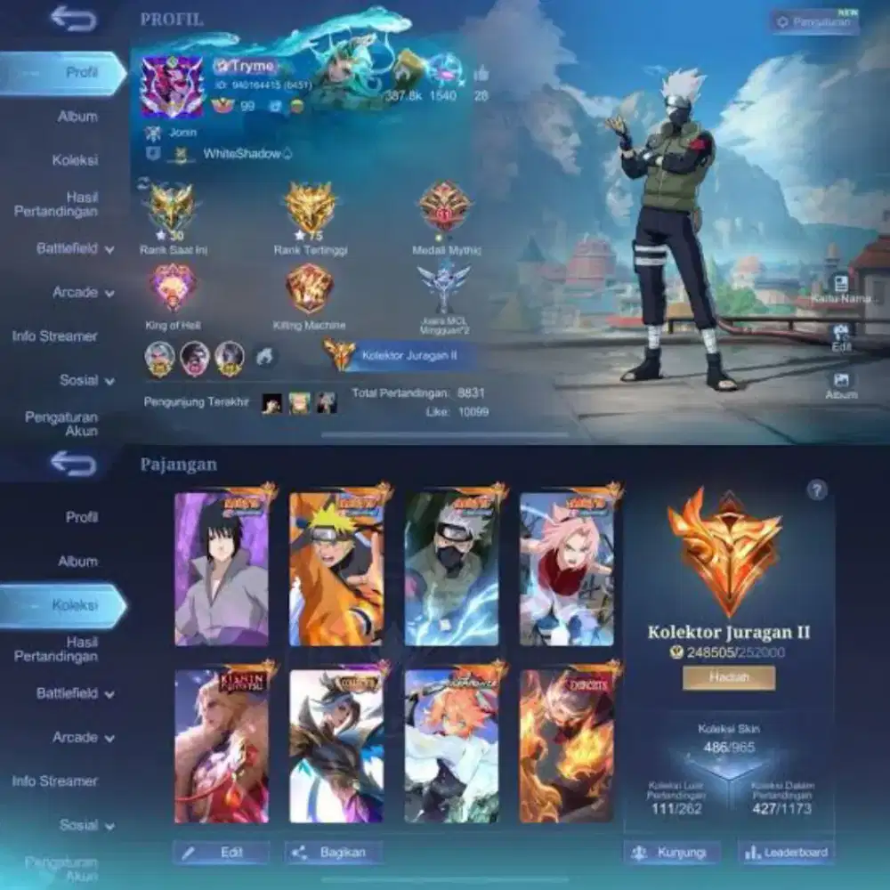 Akun Mobile legends