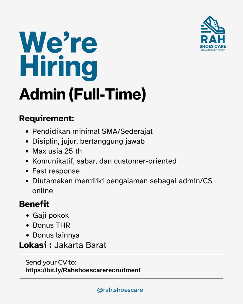 LOWONGAN KERJA - ADMIN