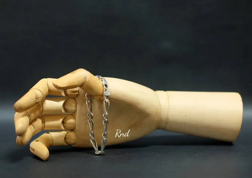 Gelang perak silver 925 Perlini cocok untuk pria dan wanita