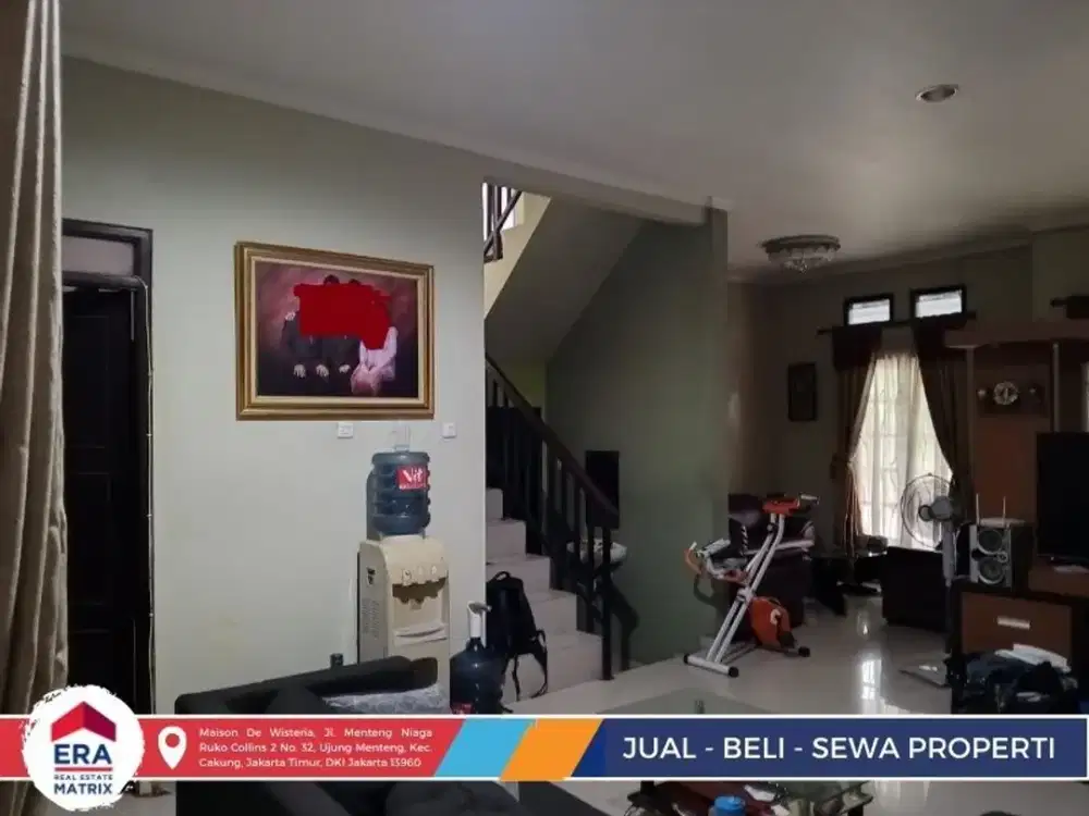 Rumah Semi Furnish 150m2 Metland menteng Cluster siap huni bisa kpr