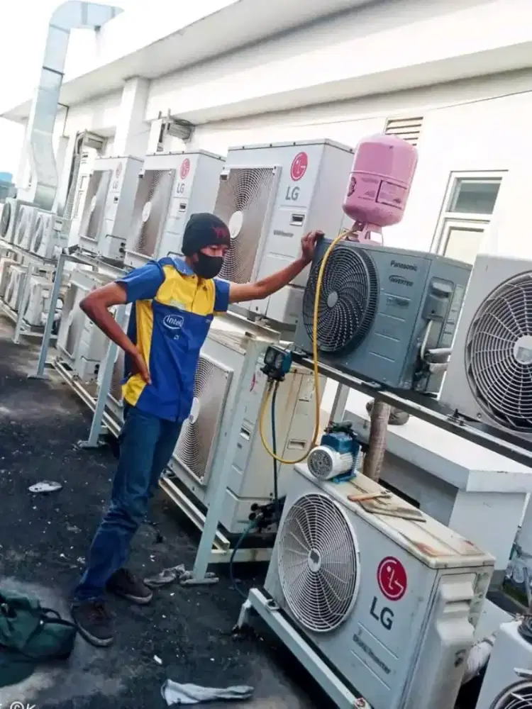Service AC kulkas pompa air bongkar pasang AC