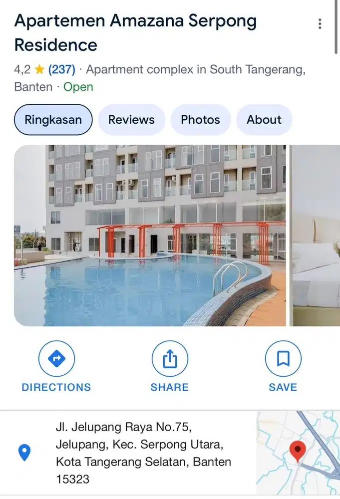 JUAL BU amazana serpong !! Murah