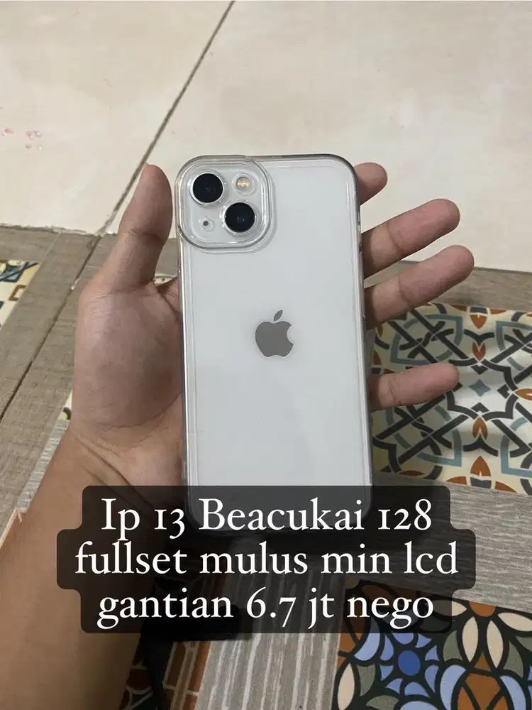 iphone 13 basic putih starlight imei terdaftar beacukai
