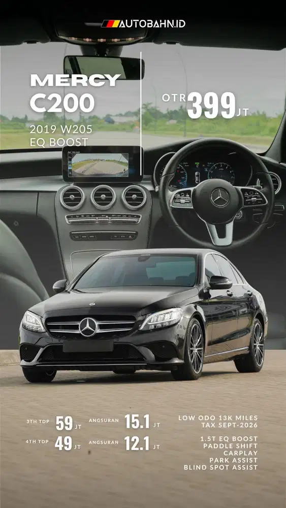 Rasa Baru! Mercedes Benz C200 EQ Boost 2019 Warranty