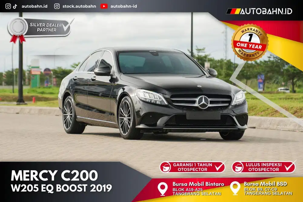 Antix Maxsimal! Mercedes Benz C200 EQ Boost 2019 Black Warranty!