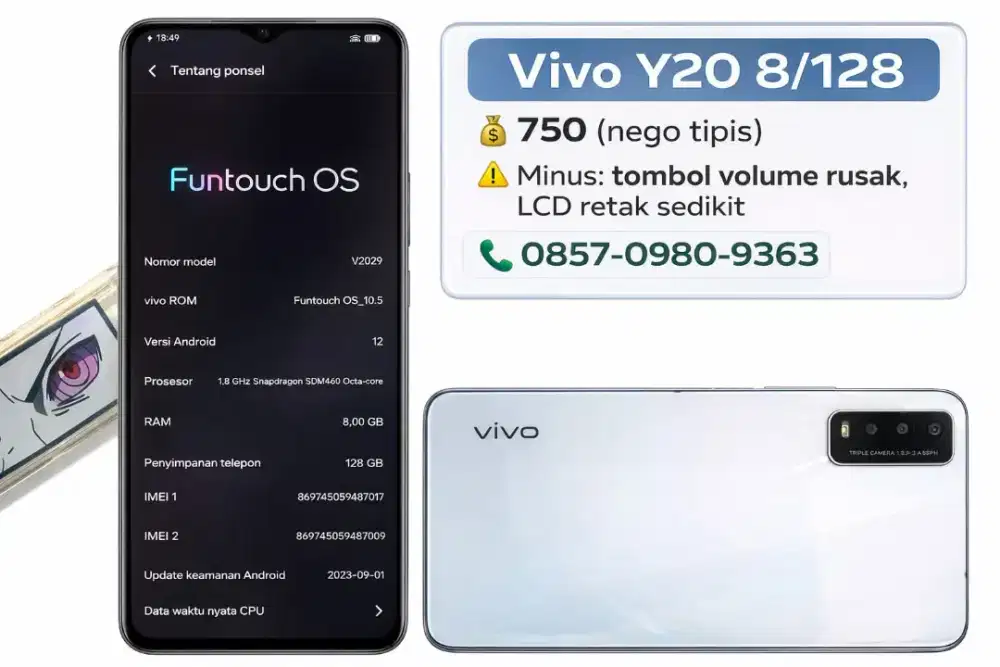Vivo v20 8/128 Nego