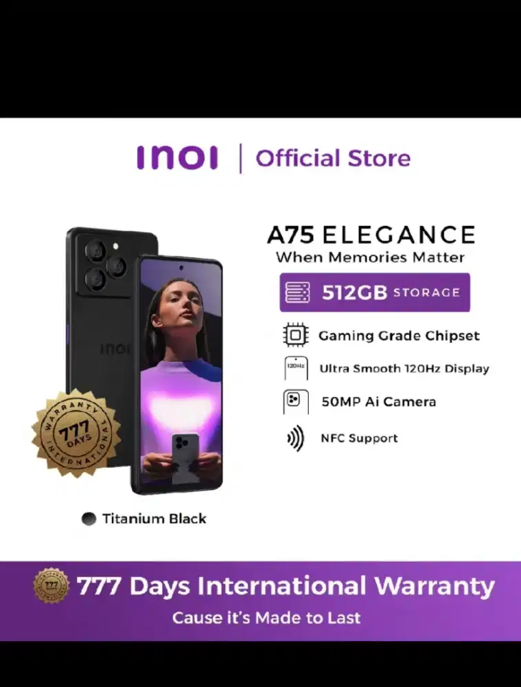 new segel INOI 8/512gb black