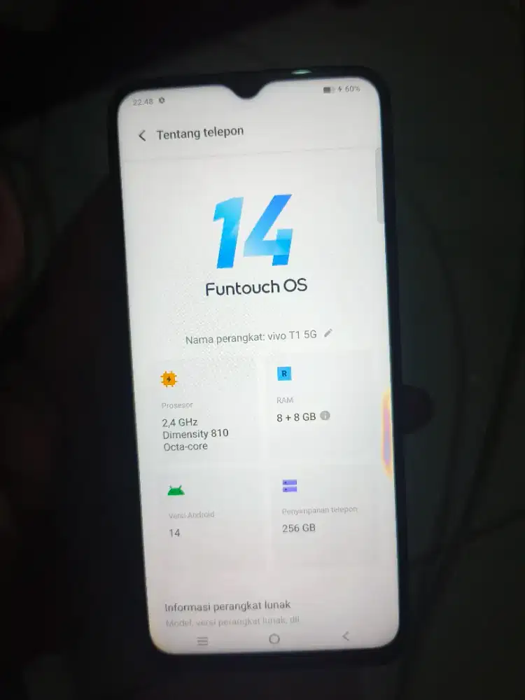 VIVO T1 5G 256GB UNIT ONLY / BATANGAN