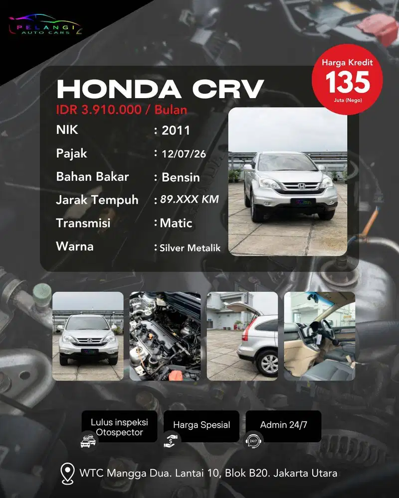 FOR SALE: Honda CRV 2.0 Facelift 2011 (AT)