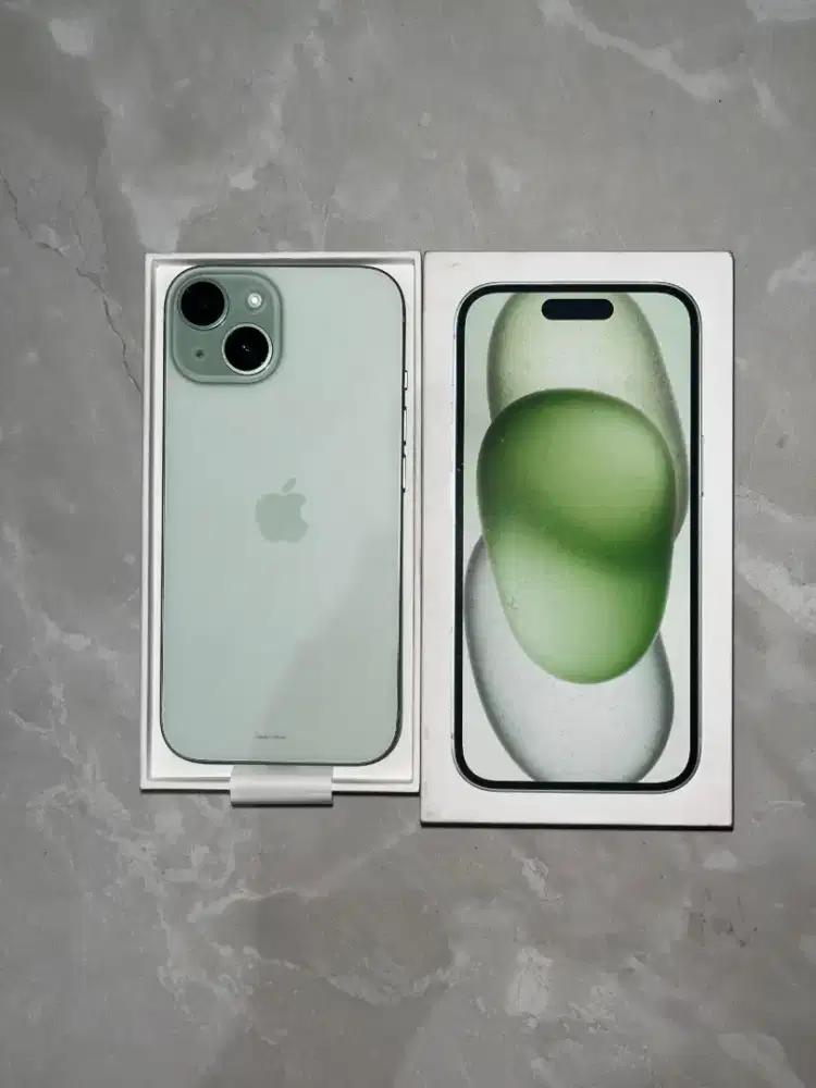 BARU - IPHONE 15 128GB GREEN ORIGINAL IBOX