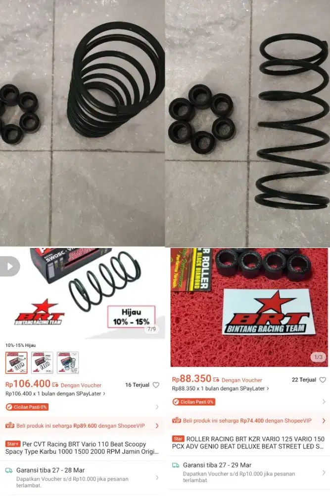 Roler&pir cvt BRT original matic 110cc