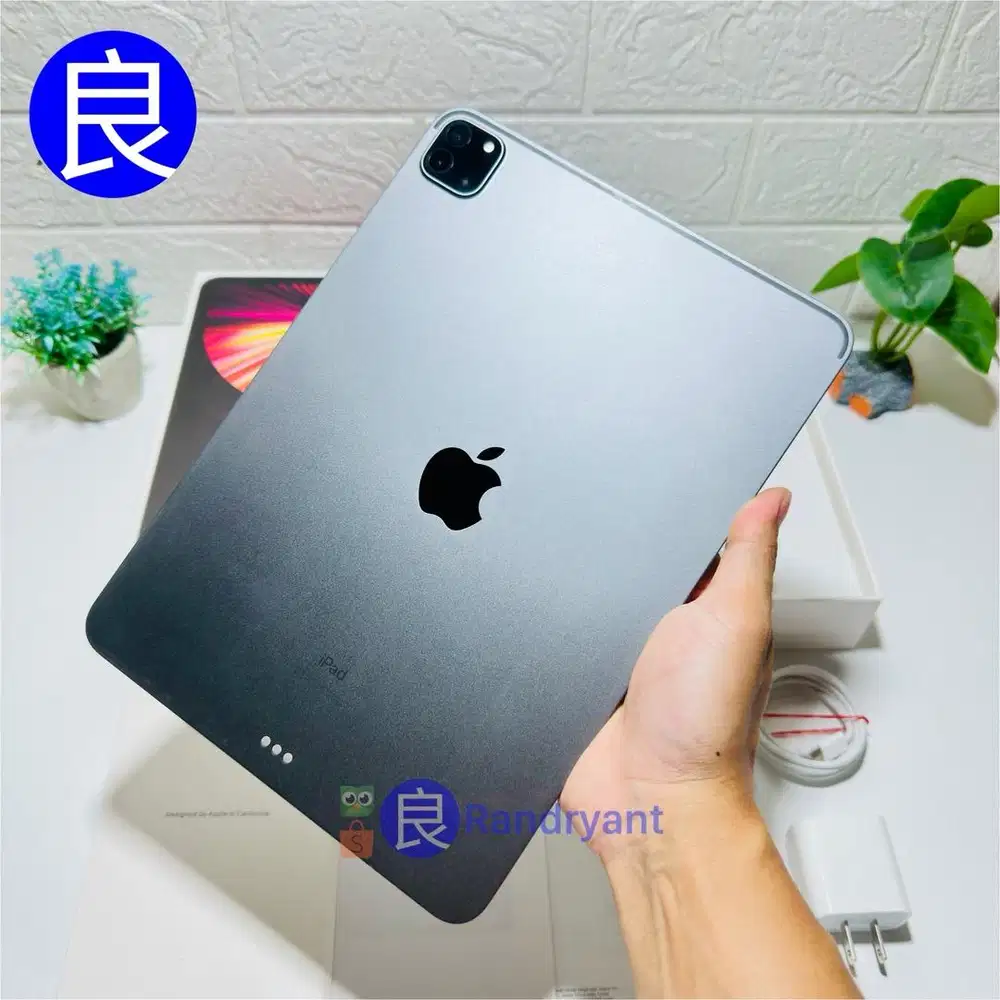 iPad Pro 11 Inchi M1 2021 128GB Space Gray INTER WiFi Only Fullset Ori