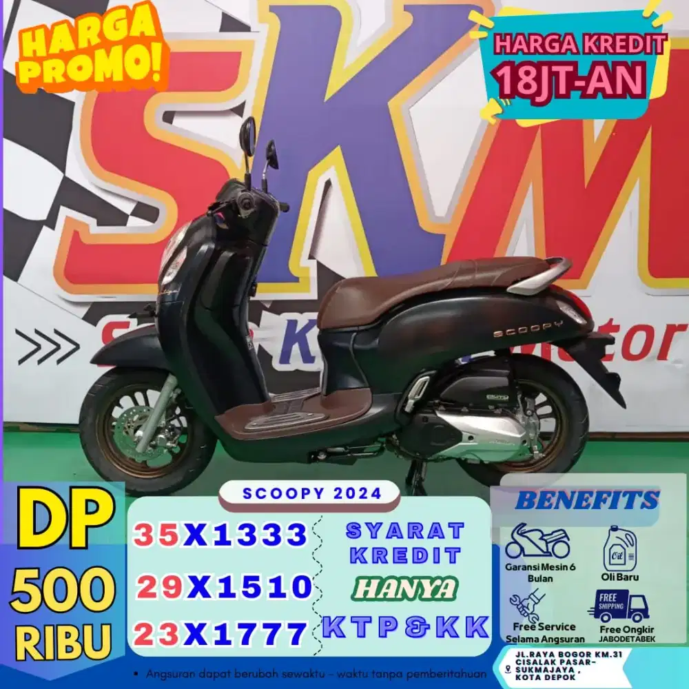 PROSES KILAT 1-2HARI HONDA SCOOPY 2024 CASH/CREDIT