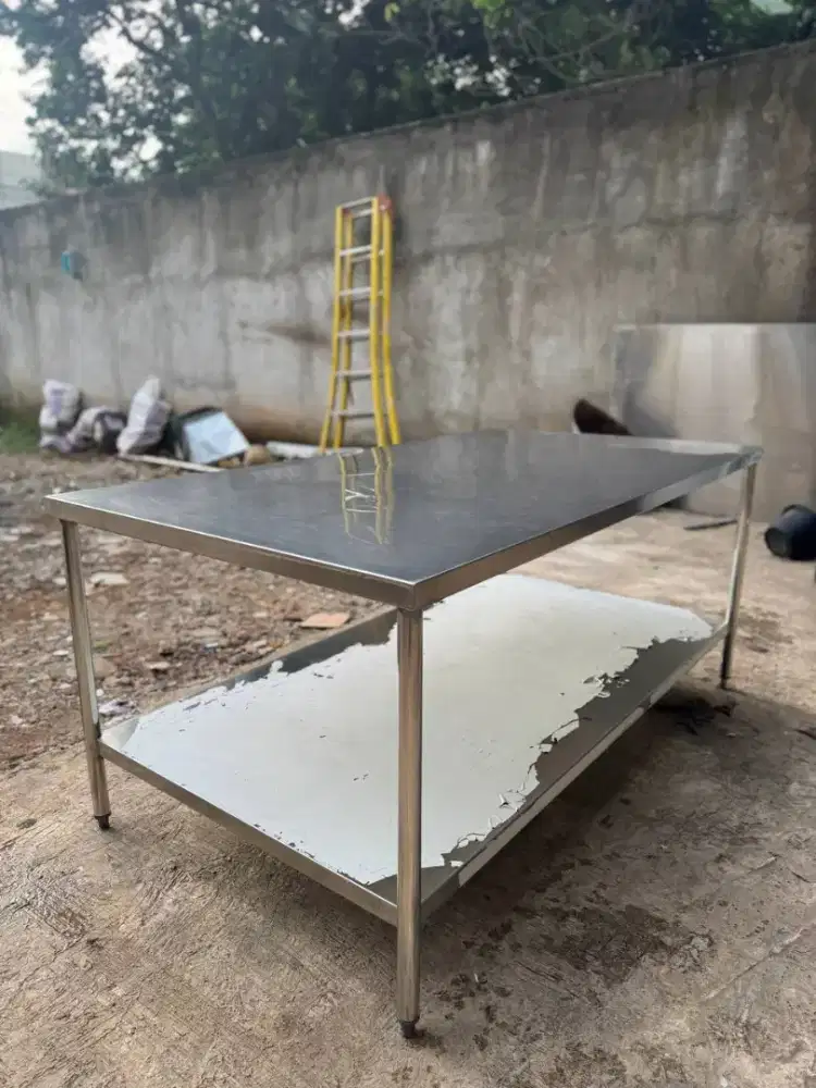 Meja stainles 180cm