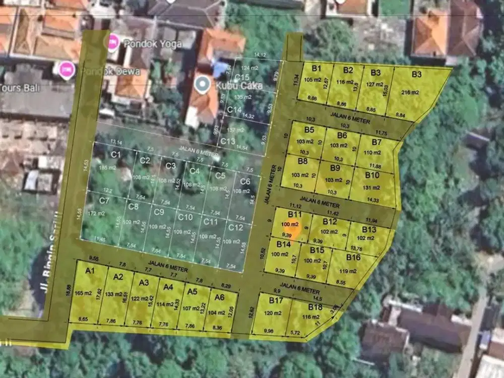 Dijual Cepat Tanah Kavling - Jl. Bingin Sari Ii, Jimbaran, Kuta Selatan,