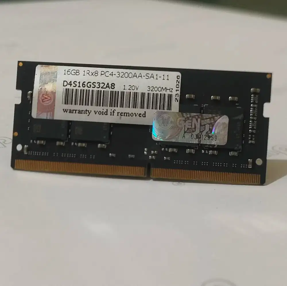 Jual cepat memory laptop Vgen