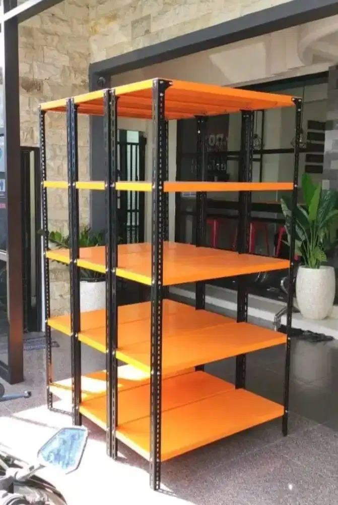 Rak siku besi lubang & rak minimarket