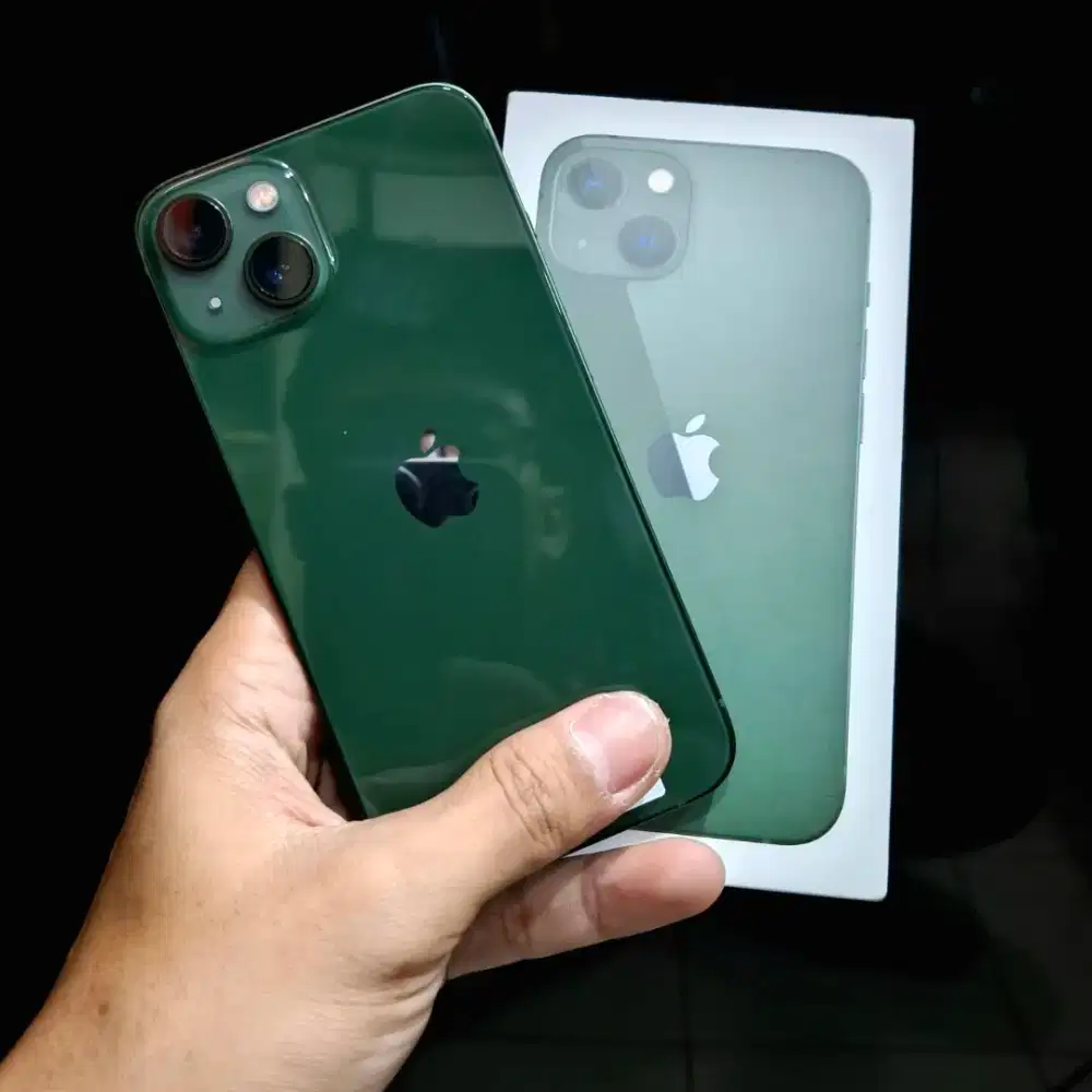 iPhone 13 128gb iBox, Green, Fullset ori Free Adapter