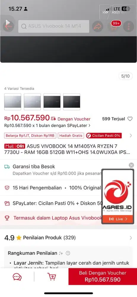 jual laptop lagi BU