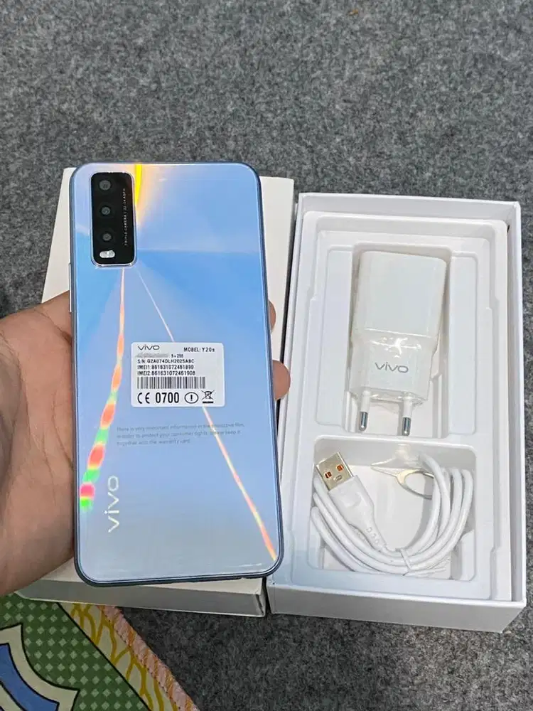Vivo y20s 4g Ram 8/256 Fullset Nominus Baru