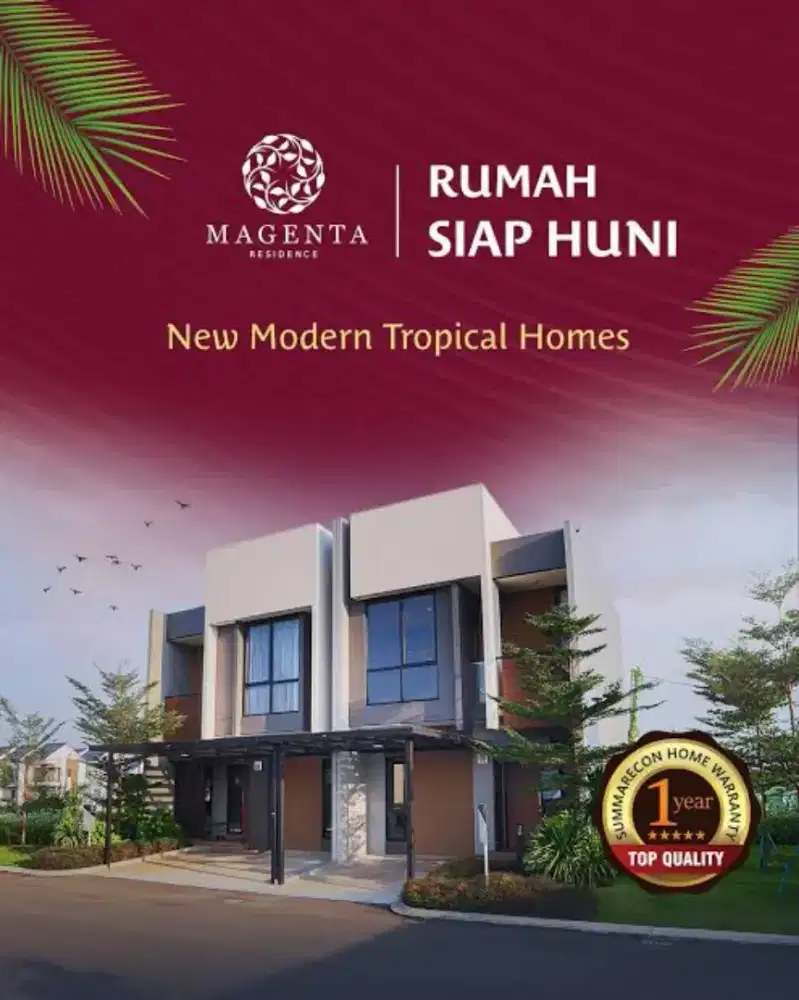 4 STOK TERAKHIR !!  Rumah Magenta Summarecon Bekasi