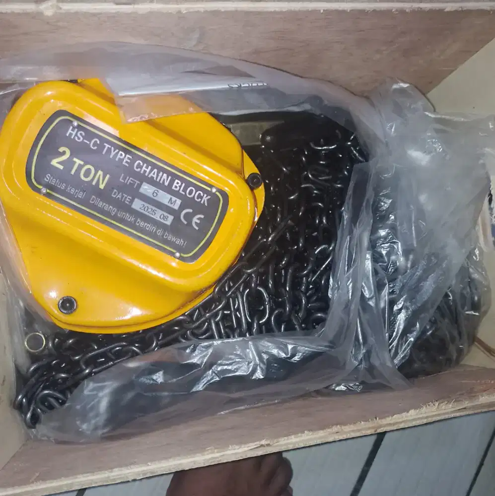 2 ton 6 meter chain block takel katrol chainblock segitiga