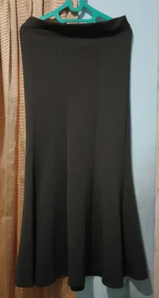 Rok payung scuba tebal warna hijau army size XL