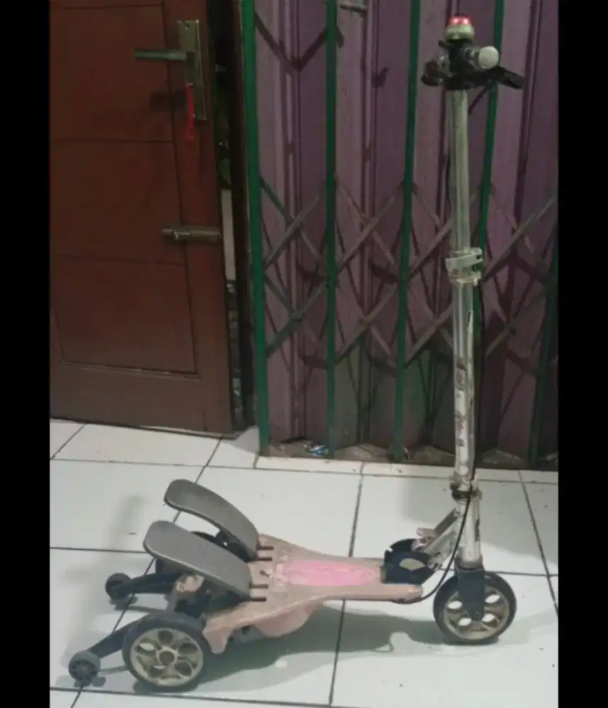 Jual cepat skuter anak anak injek pedal kaki asli ori pabrikan scoter