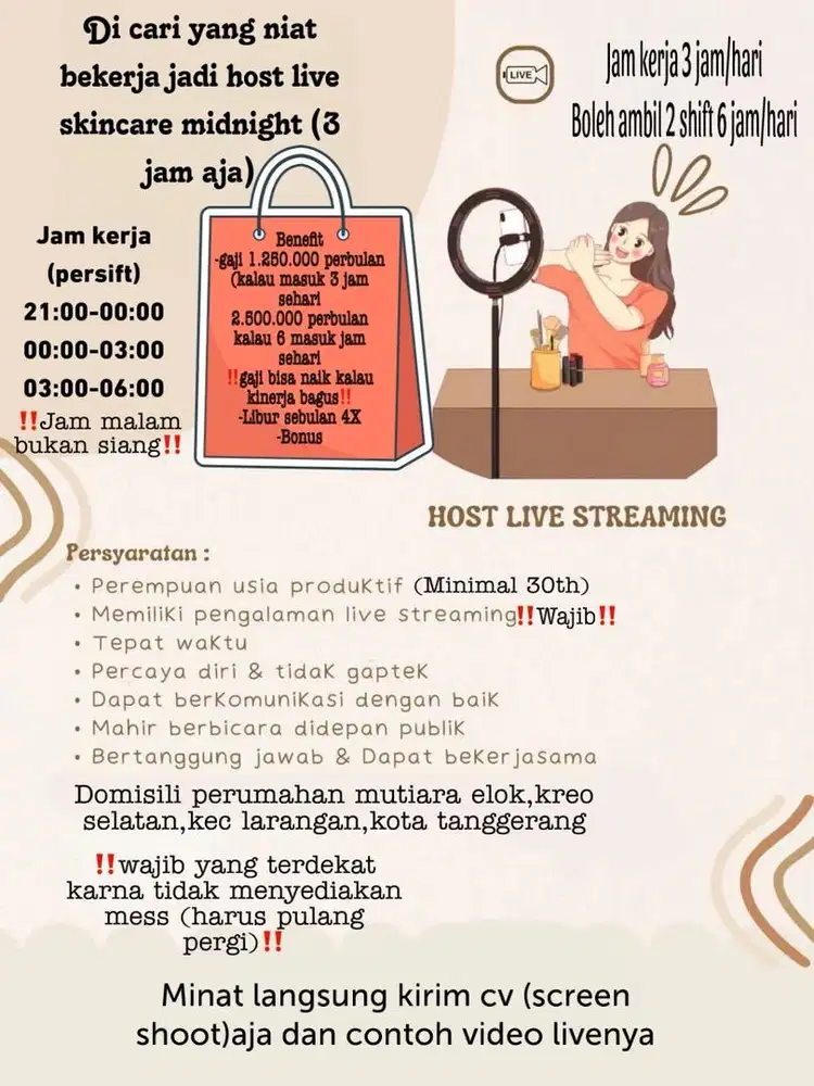 HOST LIVE TENGAH MALAM