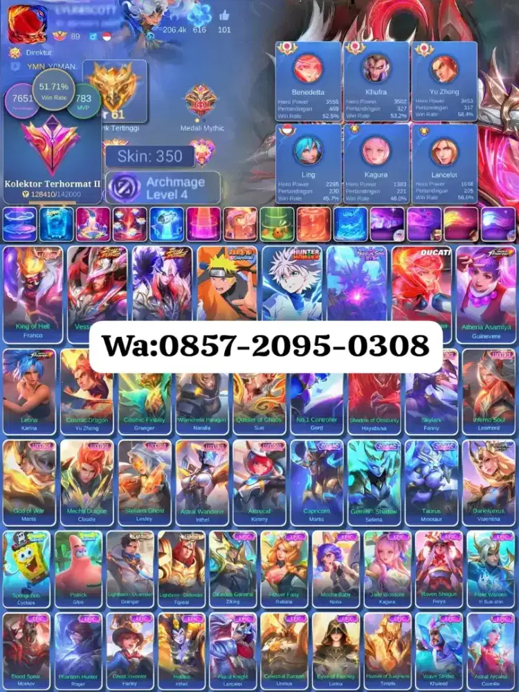 AKUN ML SULTAN - BRAINMARET