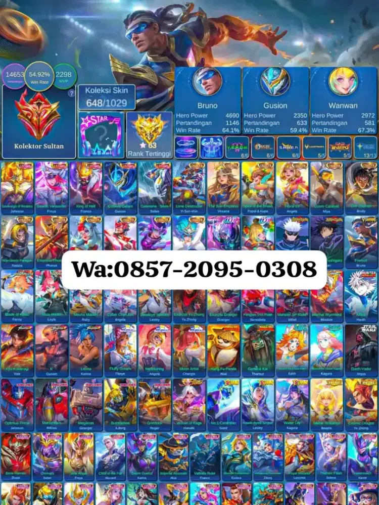 AKUN ML SULTAN - BRAINMARET